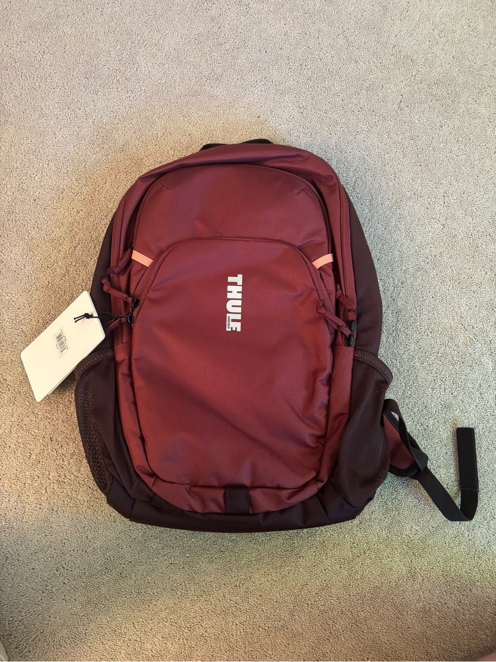 NEW Thule Backpack Blackest Purple Salmon Laptop Travel School Bag SAMPLE